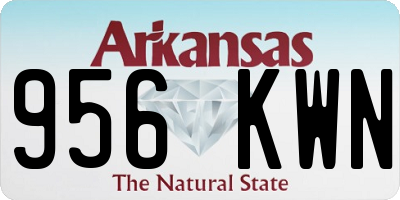 AR license plate 956KWN