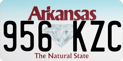 AR license plate 956KZC