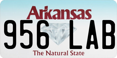 AR license plate 956LAB