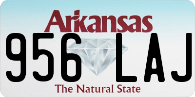 AR license plate 956LAJ
