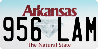AR license plate 956LAM