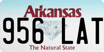 AR license plate 956LAT