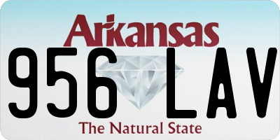 AR license plate 956LAV