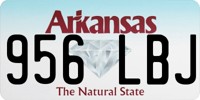 AR license plate 956LBJ