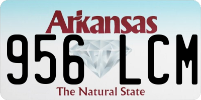AR license plate 956LCM
