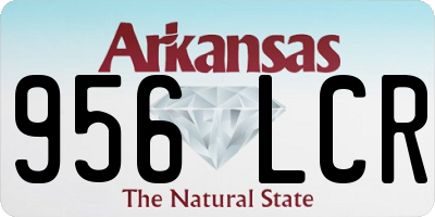 AR license plate 956LCR