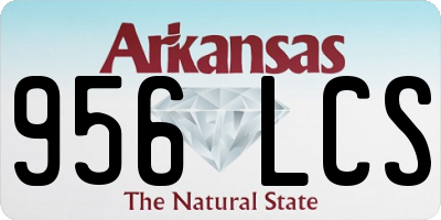 AR license plate 956LCS