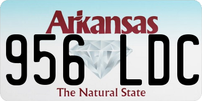 AR license plate 956LDC