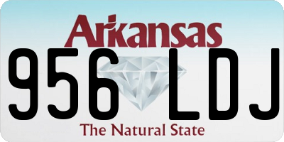 AR license plate 956LDJ