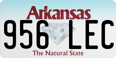 AR license plate 956LEC