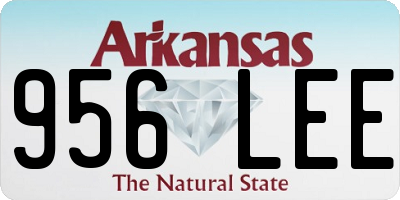 AR license plate 956LEE