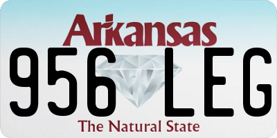AR license plate 956LEG