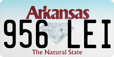 AR license plate 956LEI