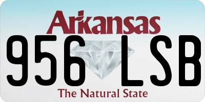 AR license plate 956LSB