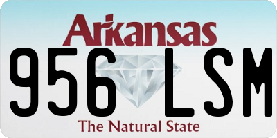 AR license plate 956LSM