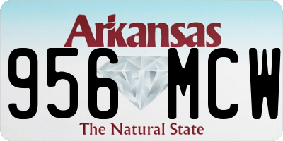 AR license plate 956MCW