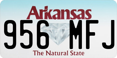 AR license plate 956MFJ