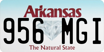 AR license plate 956MGI