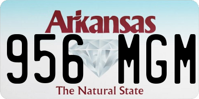 AR license plate 956MGM