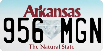 AR license plate 956MGN