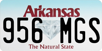 AR license plate 956MGS