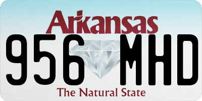 AR license plate 956MHD