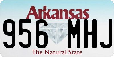 AR license plate 956MHJ