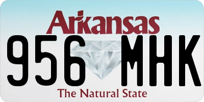 AR license plate 956MHK
