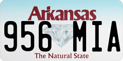 AR license plate 956MIA