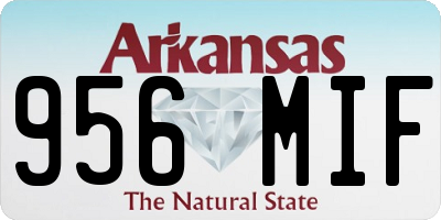 AR license plate 956MIF
