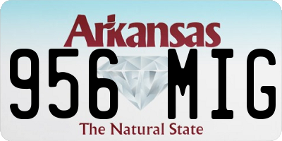 AR license plate 956MIG