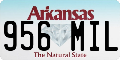 AR license plate 956MIL