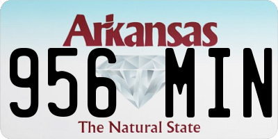 AR license plate 956MIN