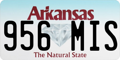 AR license plate 956MIS
