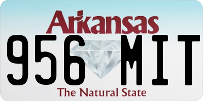 AR license plate 956MIT