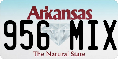 AR license plate 956MIX