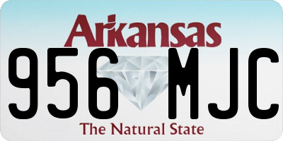 AR license plate 956MJC
