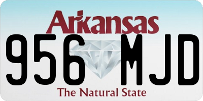 AR license plate 956MJD