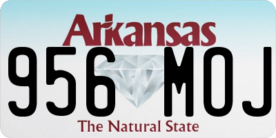 AR license plate 956MOJ
