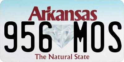 AR license plate 956MOS