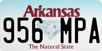 AR license plate 956MPA