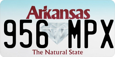 AR license plate 956MPX