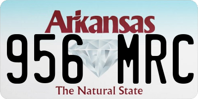 AR license plate 956MRC