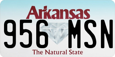 AR license plate 956MSN