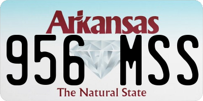 AR license plate 956MSS