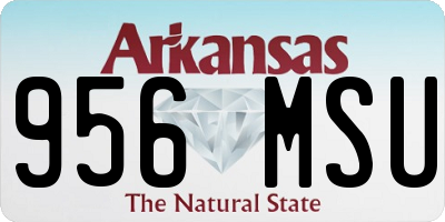 AR license plate 956MSU