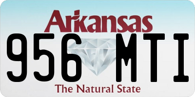 AR license plate 956MTI