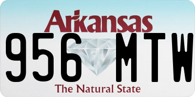 AR license plate 956MTW