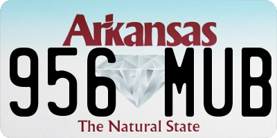 AR license plate 956MUB