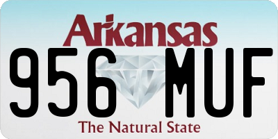 AR license plate 956MUF